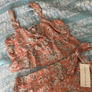 NWT Mini skirt & crop top set
